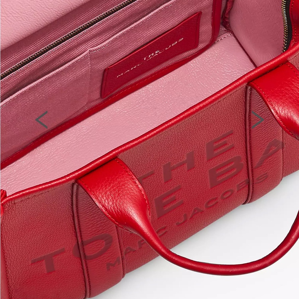 Marc Jacobs Red Structured Tote - image 5